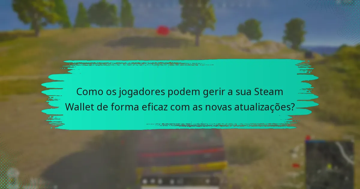 Quais alterações nas políticas afetam a Steam Wallet e o PUBG?