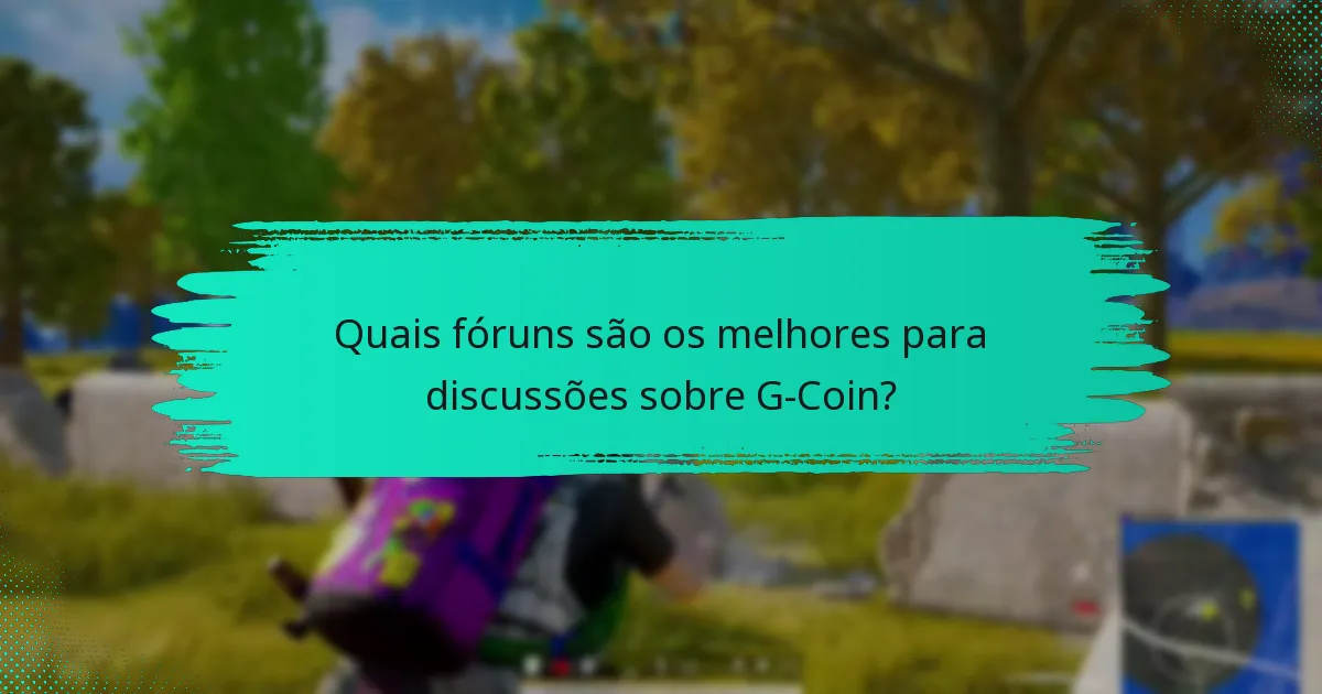 Como os jogadores podem participar em discussões sobre G-Coin?